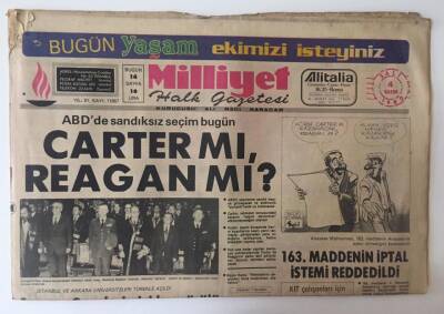 Milliyet Halk Gazetesi 4 Kasım 1980 - Anayasa Mahkemesi, 163. Maddenin Anayasaya Aykırı Olmadığını Kararlaştırıldı GZ11099 - 2
