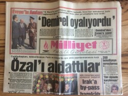 Milliyet Halk Gazetesi 4 Kasım 1990- Iraka By - Pass Harekatı GZ72739 - 2