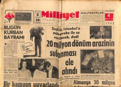Milliyet Halk Gazetesi 4 Mayıs 1963 - Suriyedeki Nasırcı Bakanlar İstifa Etti GZ79212 - 1