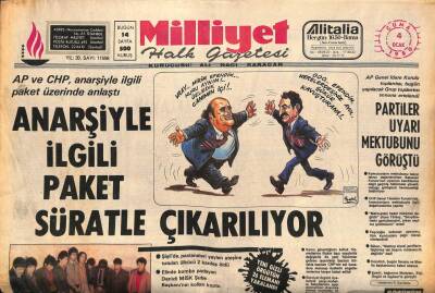 Milliyet Halk Gazetesi 4 Ocak 1980 - Afganistandaki Çatışmalarda Ölü Sayısı 3000i Buldu GZ90644 - 1