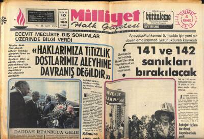 Milliyet Halk Gazetesi 4 Temmuz 1974 - Daddah İstanbula Geldi - Rakı İçin 260 Ton Anason İthal Edildi GZ118402 - 1