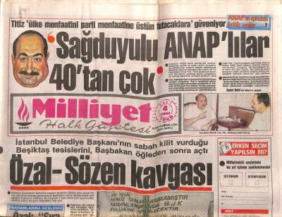 Milliyet Halk Gazetesi 4 Temmuz 1989 - Dalana Disiplin Kurulu Tehdidi GZ87634 - 1