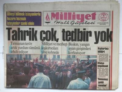 Milliyet Halk Gazetesi 4 Temmuz 1993 - Cehennem Saatleri GZ7123 - 1