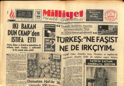 Milliyet Halk Gazetesi 5 Ağustos 1965 - Fatih Sultan Mehmedin Kaftanı Amerikaya Gidiyor GZ117704 - 1