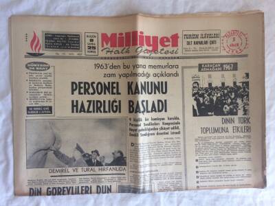 Milliyet Halk Gazetesi 5 Aralık 1966 - İstanbulun Elektrik Derdi Hallediliyor GZ73695 - 1
