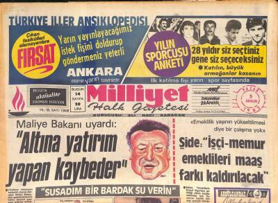 Milliyet Halk Gazetesi 5 Aralık 1982 - Kastelli Halkın Karşısında Temize Çıktım - Galatasaray Gaziantepi Zor Mağlup Etti GZ127044 - 1