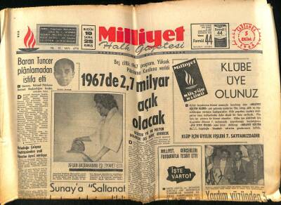 Milliyet Halk Gazetesi 5 Ekim 1966 - Pakistanda Kasırgadan 5 Bin Kişi Öldü GZ74404 - 1