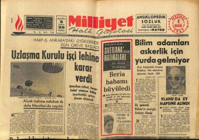 Milliyet Halk Gazetesi 5 Ekim 1967 - Vlahuda Ev Hapsine Alındı GZ88503 - 1