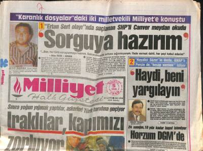 Milliyet Halk Gazetesi 5 Eylül 1988 - Özala Belediye Oyunu-Iraklılar,Kapımızı Zorluyor GZ105208 - 1