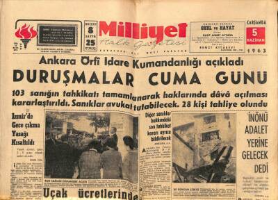 Milliyet Halk Gazetesi 5 Haziran 1963 - Senatoda Petrol Durumu Görüşülüyor - Tahranda Şiiler Şah Aleyhinde Nümayiş Yapıyor GZ92783 - 1