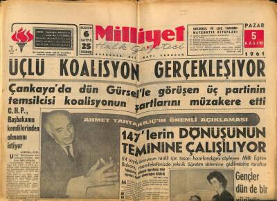 Milliyet Halk Gazetesi 5 Kasım 1961 - Urfanın Kazasında Selden 268 Ev Yıkıldı GZ79062 - 1
