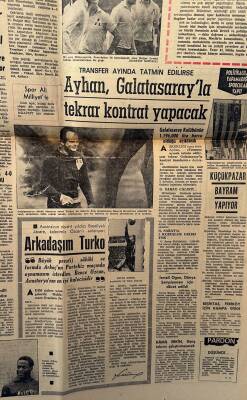 Milliyet Halk Gazetesi 5 Mart 1965 - Ayhan , Galatasarayla Tekrar Kontrat Yapacak - Ürgüplü Kabinesi Güven Oyu Aldı GZ121638 - 2