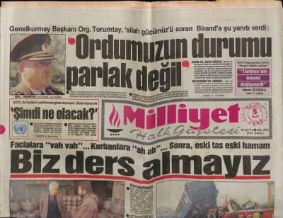Milliyet Halk Gazetesi 5 Mart 1990 - Akbulutda Yılmaz da Özalı Geçti GZ62756 - 1