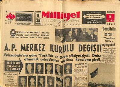 Milliyet Halk Gazetesi 5 Nisan 1962 - Kuzey Suriyede Temizlik Başladı GZ74536 - 1