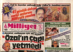 Milliyet Halk Gazetesi 5 Nisan 1987 - Irakta Kaçırılan Mühendis Atilla Çelikelin İnanılmaz Macerası GZ62812 - 1