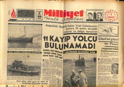 Milliyet Halk Gazetesi 5 Temmuz 1966 - Kraliçe Elizabeth Suikastten Kurtuldu GZ118225 - 1