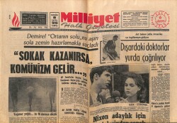 Milliyet Halk Gazetesi 6 Ağustos 1968 - Nixon Adaylık İçin Rakiplerinden Şanslı GZ70463 - 2