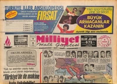 Milliyet Halk Gazetesi 6 Aralık 1982 - Savcı Martella , Türkiyeye Rapor Gönderdi Ağcayı Yurt Dışına Türk Mafyası Kaçırdı GZ126041 - 1