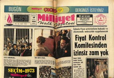 Milliyet Halk Gazetesi 6 Ekim 1973 - Vietnamda Ateşkese Rağmen 46 Bin Kişi Öldü GZ74515 - 1