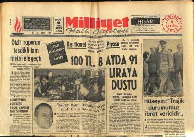 Milliyet Halk Gazetesi 6 Eylül 1967 - Fakülte Olan Cerrahpaşaya Prof. Öker Dekan Seçildi GZ88589 - 1
