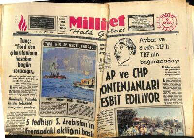 Milliyet Halk Gazetesi 6 Eylül 1973 - Konyada Yük Treni Soyuldu GZ74952 - 1