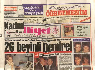 Milliyet Halk Gazetesi 6 Eylül 1991 - Ecevit Kadrosundaki Profesörlerle Övündü GZ69734 - 1