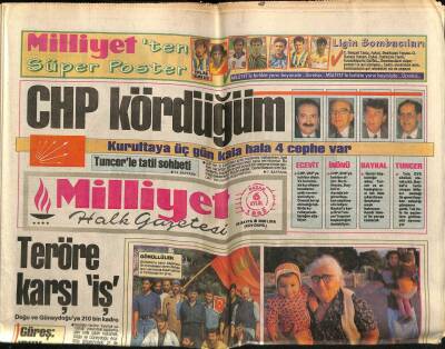 Milliyet Halk Gazetesi 6 Eylül 1992 - Silahlı Tempra Alarmı GZ62784 - 2