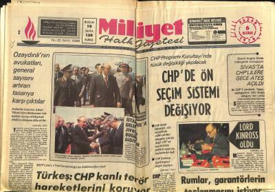 Milliyet Halk Gazetesi 6 Haziran 1976 - Türkeş CHP Kanlı Terör Hareketlerini Koruyor GZ118808 - 1