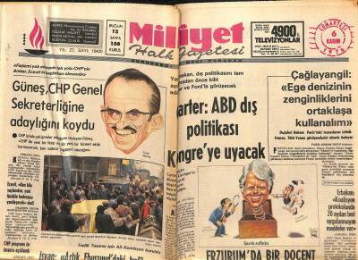 Milliyet Halk Gazetesi 6 Kasım 1976 - Çağlayangil Ege Denizinin Zenginliklerini Ortaklaşa Kullanalım GZ118800 - 1