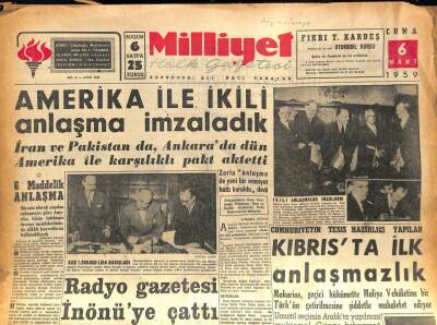 Milliyet Halk Gazetesi 6 Mart 1959 - İsmet Eriç İdamdan Kurtuldu GZ86094 - 1