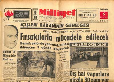 Milliyet Halk Gazetesi 6 Mart 1963 - Alicana Göre Tahrikler Siyasi Affı Geciktiriyor GZ117636 - 1