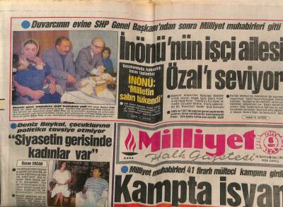 Milliyet Halk Gazetesi 6 Mart 1988 - Deniz Baykal,Çocuklarına Politika Tavsiye Etmiyor - GZ85168 - 1