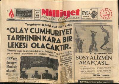 Milliyet Halk Gazetesi 6 Mayıs 1969 - Demirel APsiz Yalan Erbabı Ne Yapacak ? GZ67896 - 1