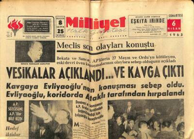 Milliyet Halk Gazetesi 6 Nisan 1963 - Amerika Elçiliğimiz Adına Viski Kaçakçılığı Yapılmış GZ79248 - 1