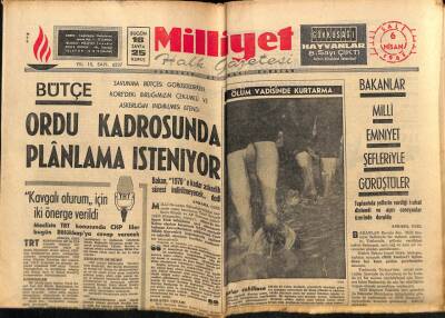 Milliyet Halk Gazetesi 6 Nisan 1965 - John Wayne Eceli Yenmiş Sayılmıyor GZ81297 - 1