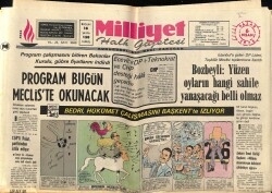 Milliyet Halk Gazetesi 6 Nisan 1975 - Bozbeyli Yüzen Oyların Hangi Sahile Yanaşacağı Belli Olmaz GZ69737 - 1