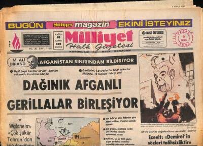 Milliyet Halk Gazetesi 6 Ocak 1980 - Yaşlı Galata Köprüsünün Beli Büküldü GZ90772 - 1