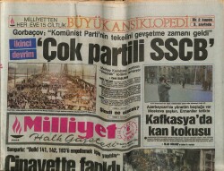 Milliyet Halk Gazetesi 6 Şubat 1990 - Kafkasyada Kan Kokusu GZ62735 - 1