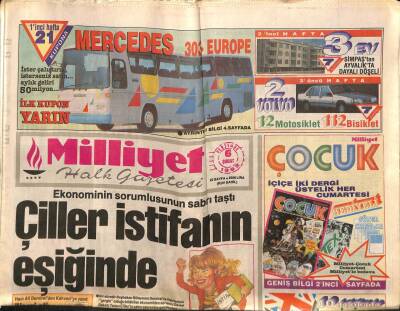 Milliyet Halk Gazetesi 6 Şubat 1992 - Irakta 1000 Ölü GZ83986 - 1