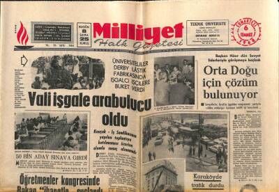 Milliyet Halk Gazetesi 6 Temmuz 1968 -Hülya Koçyiğit İle Selimin Nikahında Yer Yerinden Oynadı GZ79601 - 1