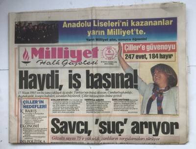 Milliyet Halk Gazetesi 6 Temmuz 1993 - Denktaş Görüşmeden Çekildi GZ7088 - 1