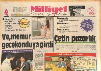 Milliyet Halk Gazetesi 7 Ağustos 1984 - Humeyni Öldü Söylentisi Heyecan Yarattı - Ağrıda Kavga Bitmedi GZ126689 - 1