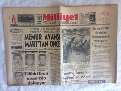Milliyet Halk Gazetesi 7 Aralık 1966 - Almanyada İşsiz Sayısı 216 Bin Oldu GZ73697 - 1