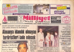 Milliyet Halk Gazetesi 7 Aralık 1981 - Almanya İdamlık Olmayan Teröristleri İade Edecek - Ağca'yı Yargılayan İtalyan Hakim İstanbul'a Geldi GZ161137 - Gökçekoleksiyon