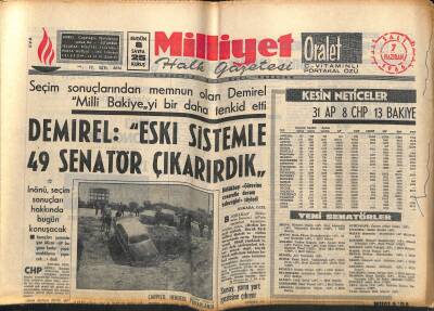 Milliyet Halk Gazetesi 7 Haziran 1966 - NATO Askeri Karargahı Belçikaya Naklediliyor - Sunay , Yarın Yurt Gezisine Çıkıyor GZ121483 - 1