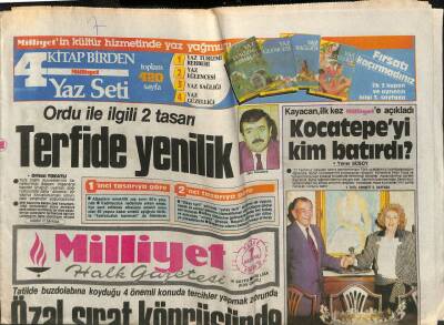 Milliyet Halk Gazetesi 7 Haziran 1987 - Bayan Papandreudan Dostluk Jesti GZ105252 - 1