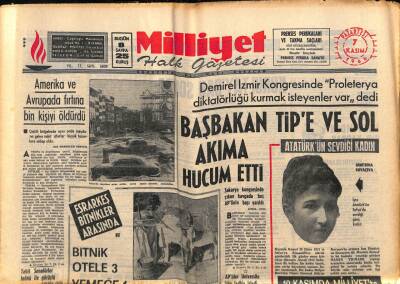 Milliyet Halk Gazetesi 7 Kasım 1966 - Türksan 10 Milyon Sermaye İle Kuruldu GZ88469 - 1