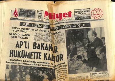Milliyet Halk Gazetesi 7 Kasım 1971 - APli Bakanlar Hükümette Kalıyor GZ74501 - 1