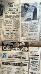 Milliyet Halk Gazetesi 7 Mart 1965 - Moskovada Nümayişler - Gönül Yazar Şiddetli Bir Soğuk Algınlığına Yakalandığı İçin Geçici Olarak Sesini Kaybetti GZ121640 - 2