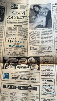 Milliyet Halk Gazetesi 7 Mart 1965 - Moskovada Nümayişler - Gönül Yazar Şiddetli Bir Soğuk Algınlığına Yakalandığı İçin Geçici Olarak Sesini Kaybetti GZ121640 - 2